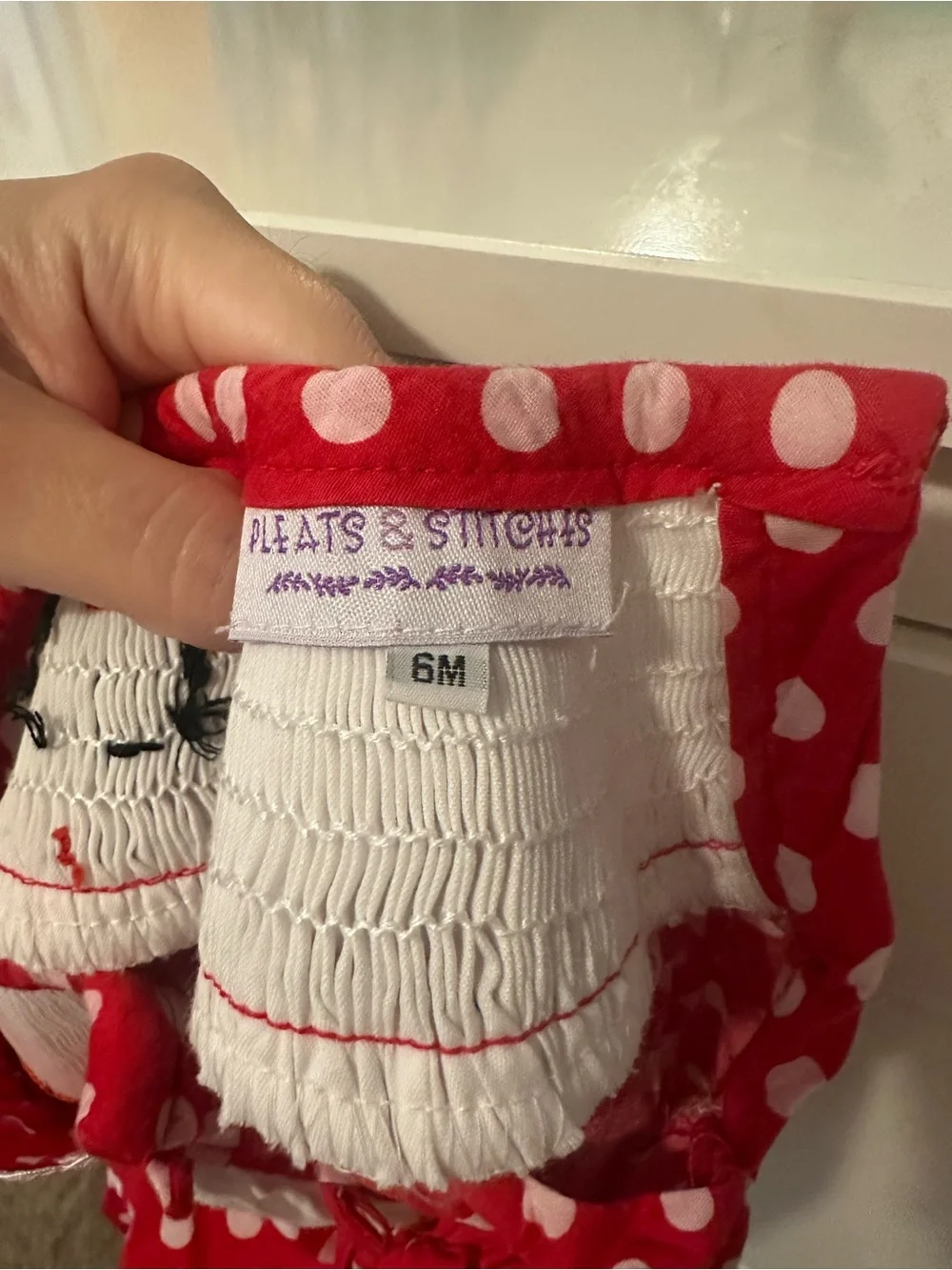 Disney Minnie Mouse Red Polka Dot Girls' Casual Bubble Romper 6 Months